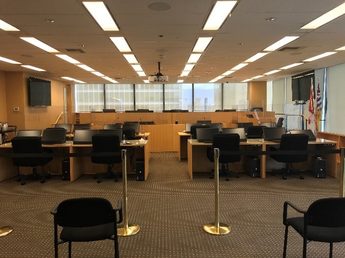 Barriers at counsels tables